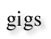 gigs, mailing list